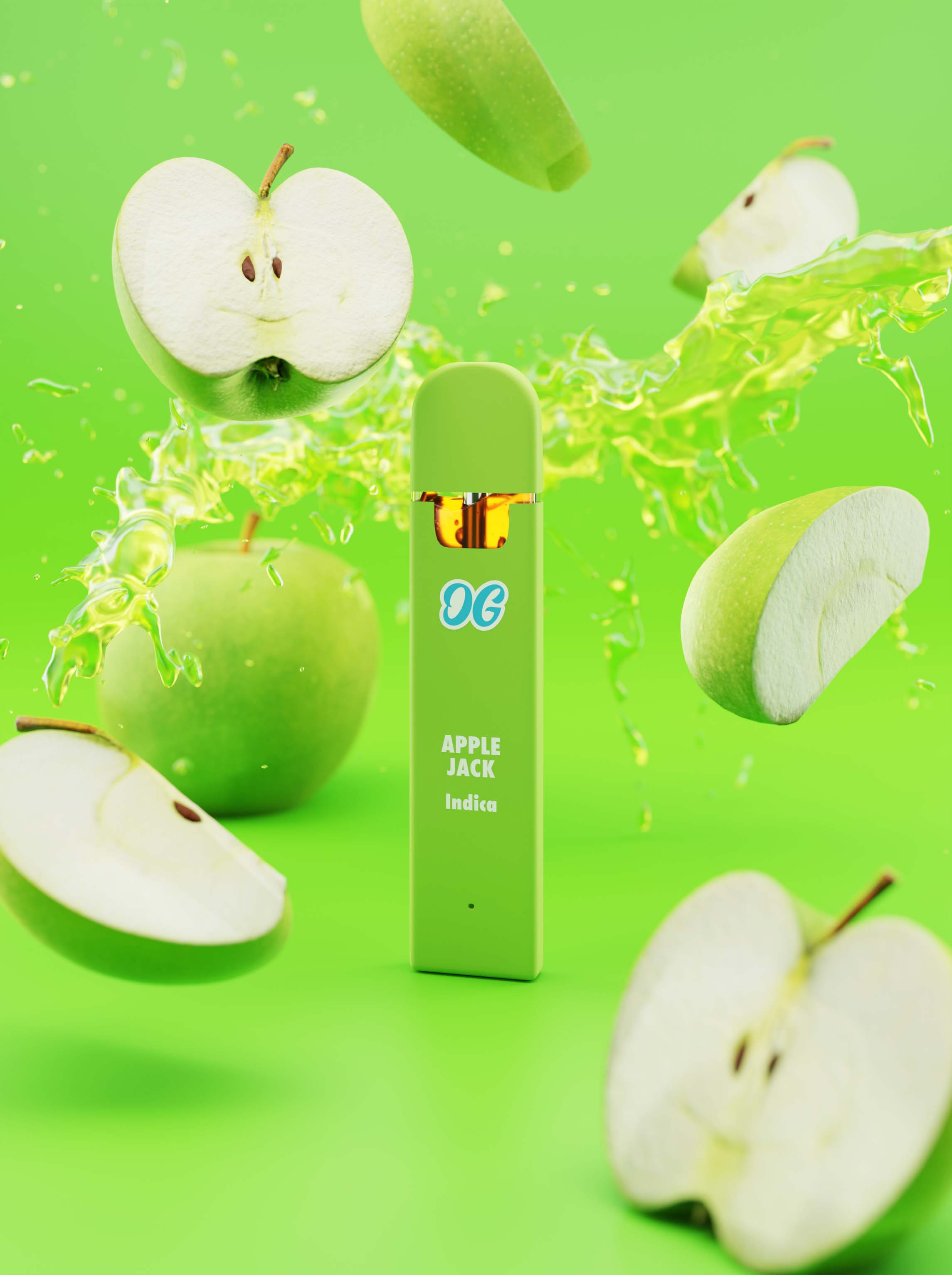 Vape desechable HHC | Apple Jack (Indica) | Potenciador de sabor