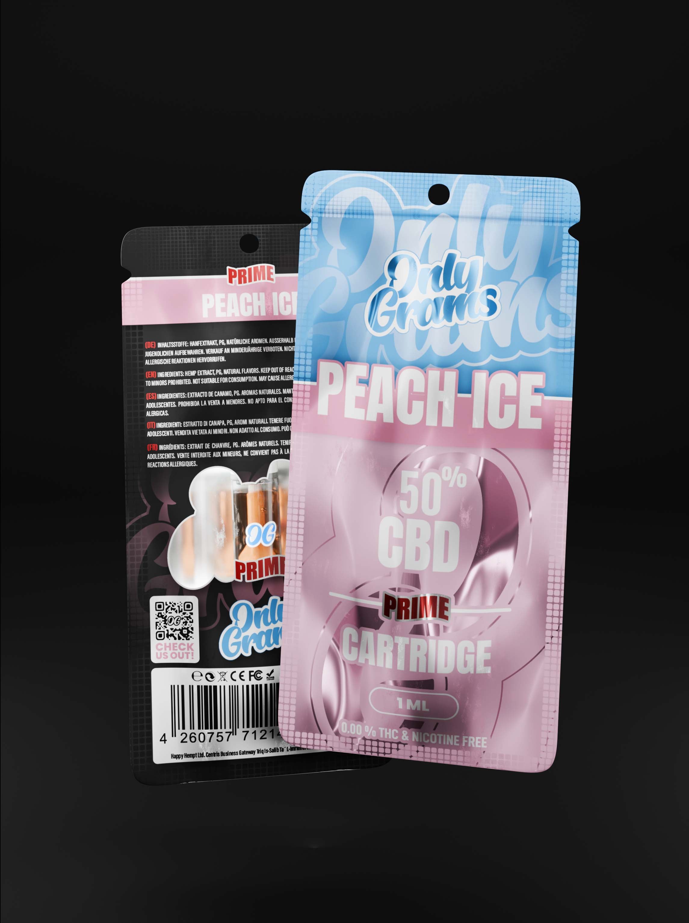 Cartucho de CBD Peach Ice