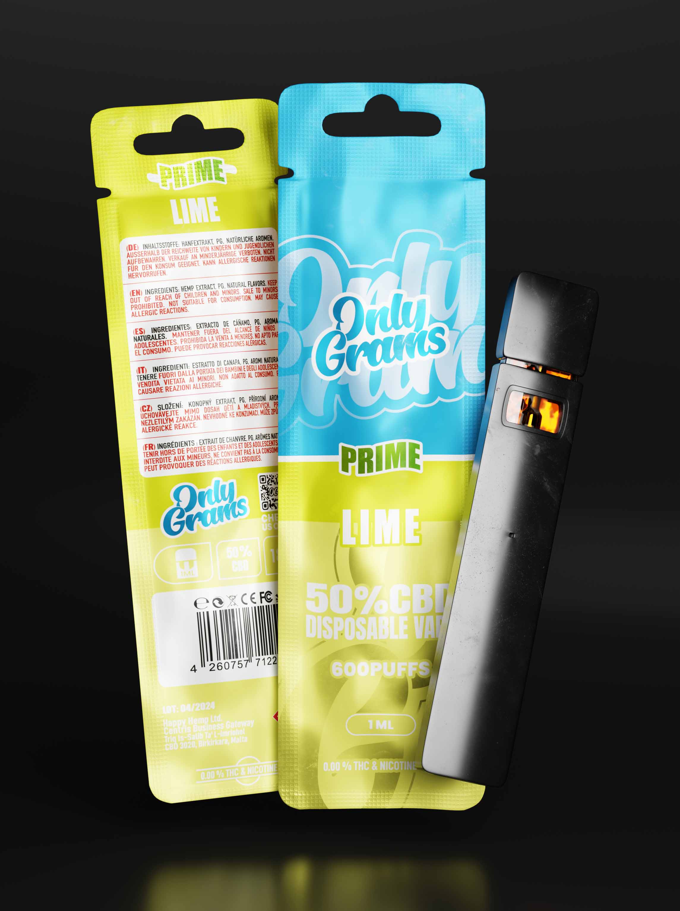 Vape desechable de CBD de lima