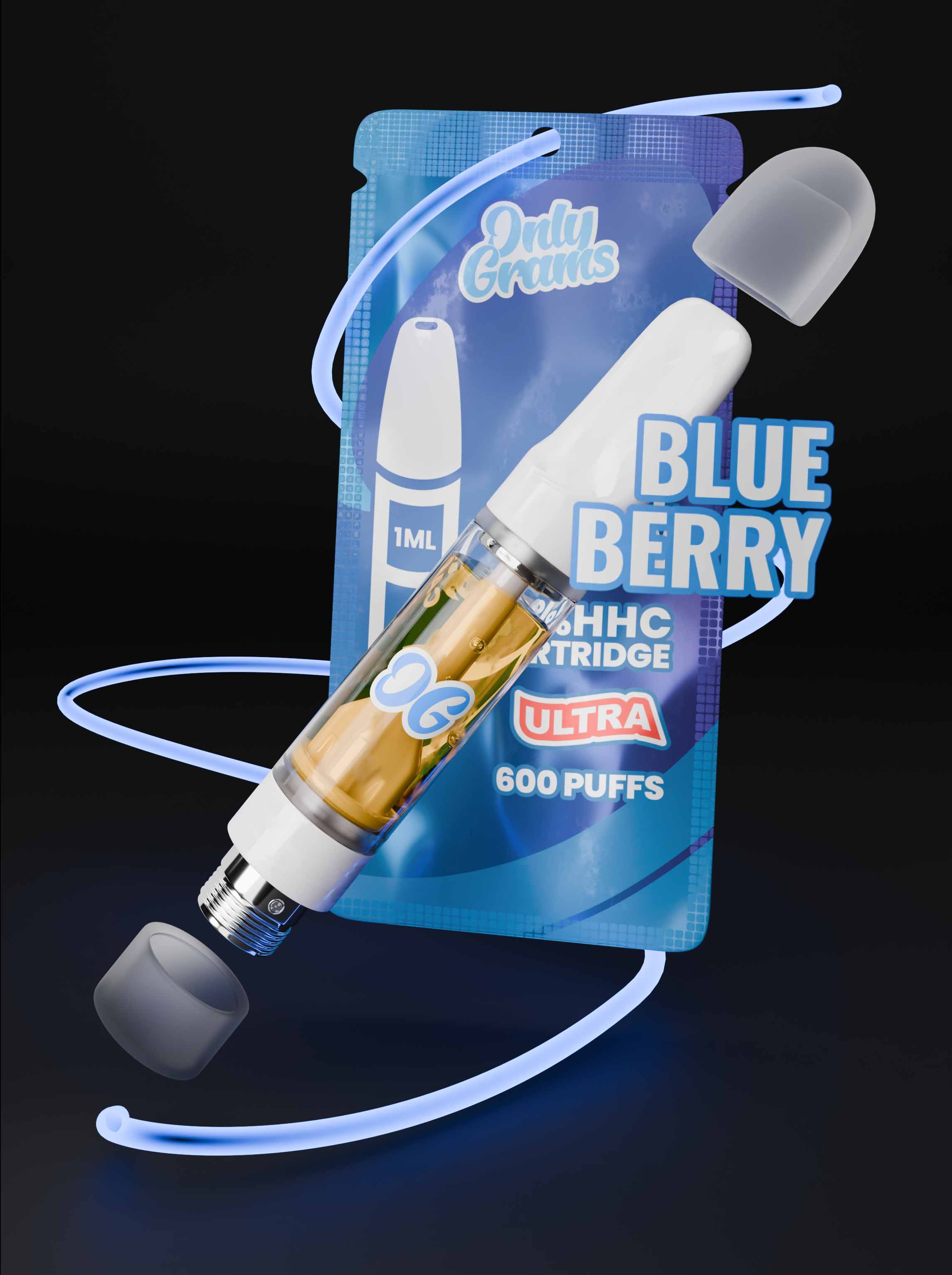 Cartucho HHC Blue Berry de 1 ml